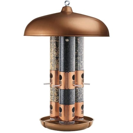 Woodstream Opus Topflight Copper Triple Tube Bird Feeder ODS71032